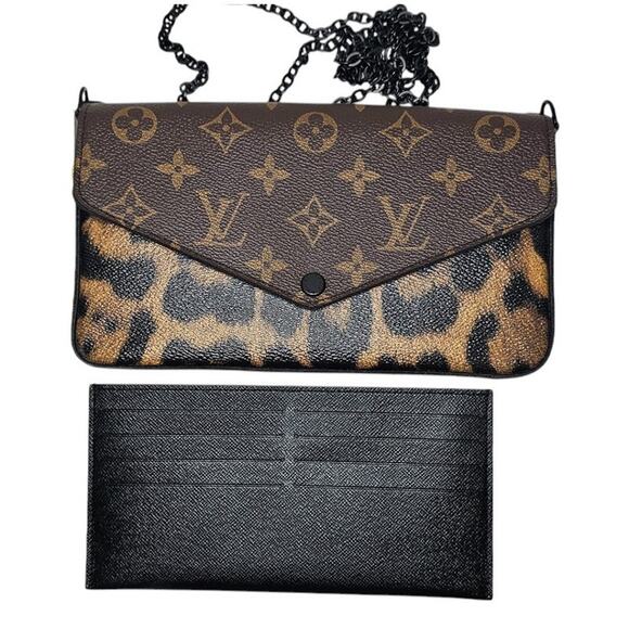 Louis Vuitton Felicie Pochette Monogram Canvas and Wild Animal Print - Picture 16 of 16